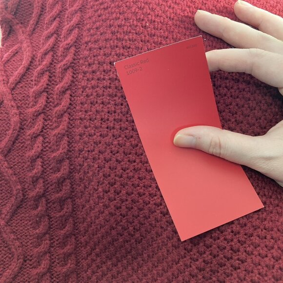 Kiel James Patrick Womens Red Sweater Dress Sz XL Cable Knit Pullover Wool Blend - Picture 4 of 16